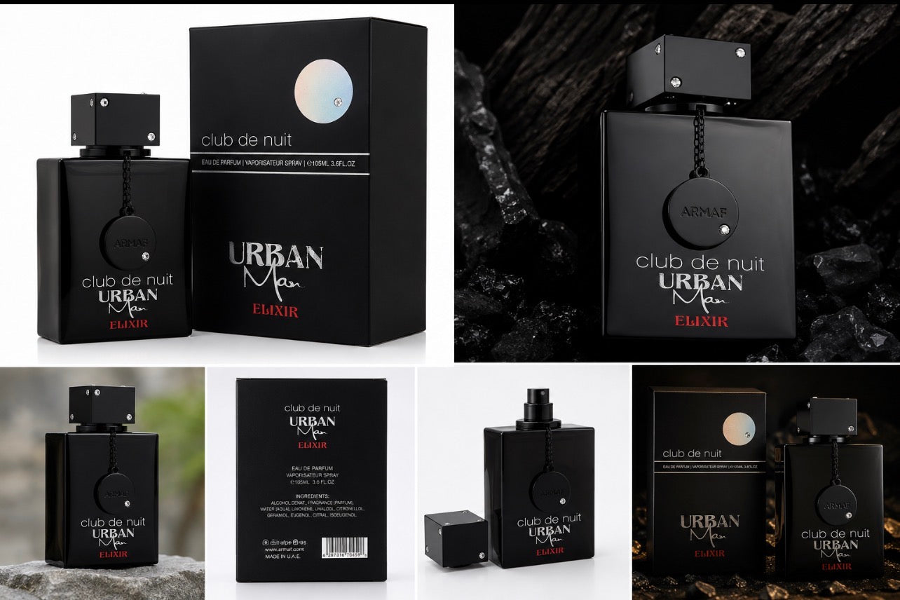 Club de Nuit Urban Man Elixir Eau de Parfum for Men – 105ml (3.6 fl oz)