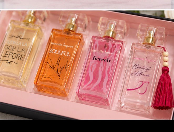 Nanette Lepore Chic Eau de Parfum Coffret | 4-Piece Women’s Mini Perfume Gift Set