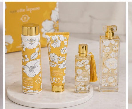 Nanette Lepore 4-Piece Fragrance Gift Set for Women | Eau de Parfum, Body Lotion, Hand Cream & Travel Spray.