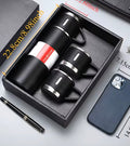 500ml Stainless Steel Vacuum Insulated Flask Gift Set with 3 Cups – Premium Travel Thermos.