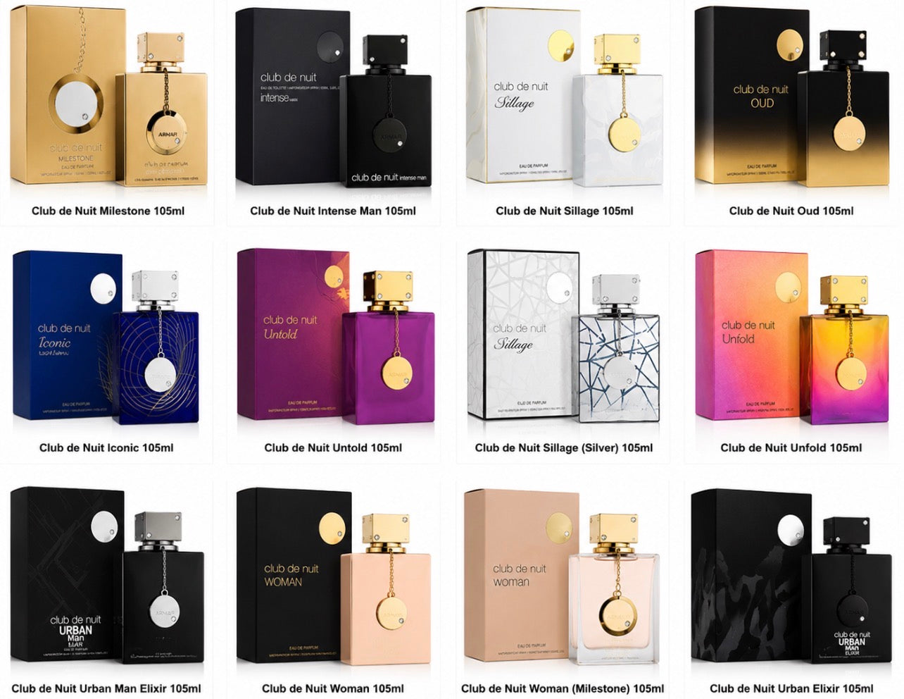 Club de Nuit Dubai Arabic Night Club Eau de Parfum 105ml | Long-Lasting Unisex Fragrance.