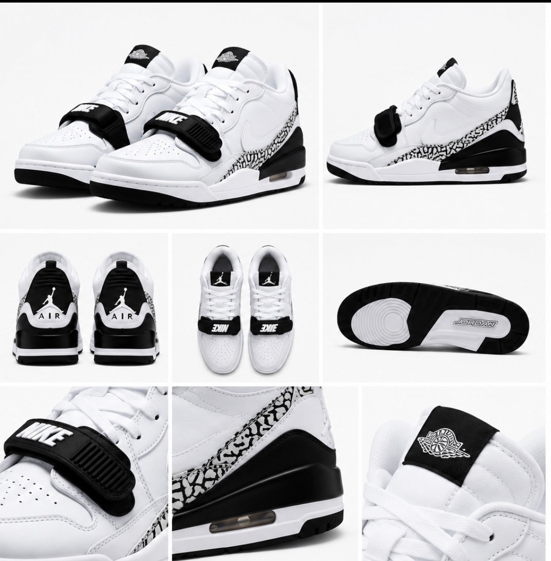 Nike Air Jordan Legacy 312 Low White Black – Brand New No Box.