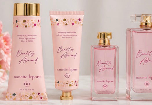 Nanette Lepore Beauty Abroad 4-Piece Fragrance Gift Set for Women | Eau de Parfum, Body Lotion & Hand Cream