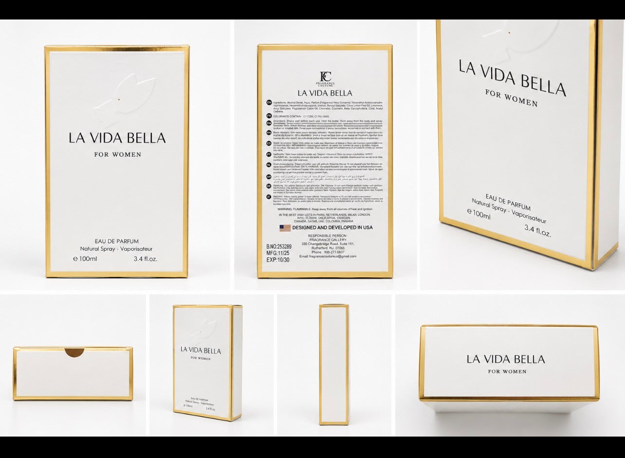 La Vida Bella for Women Eau de Parfum 100ml (3.4 fl oz) | Long-Lasting Floral Women’s Perfume